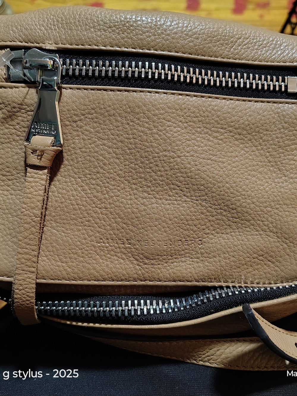 😮🔥🔥 AIMEE KESTENBURG- Crossbody Bag In Tan Leather ( Never Used , nwot 😊)